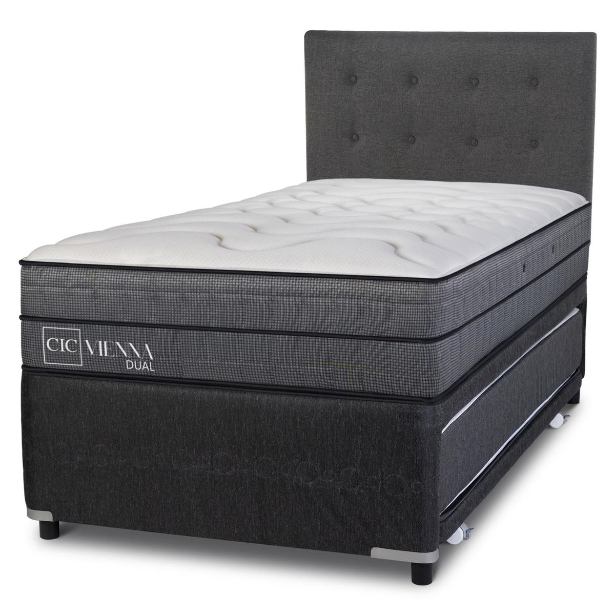 CIC - Cama Nido 1.5 Plazas Vienna Dual Cic + Respaldo