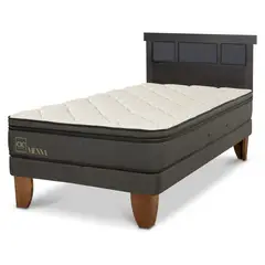 CIC - Cama Europea 1.5 Plazas Vienna + Respaldo