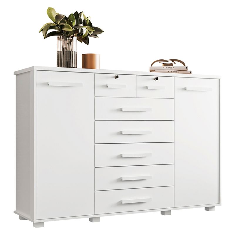 VEKKAHOME - Cómoda Fontana 2 Puertas+7 Cajones Vekkahome