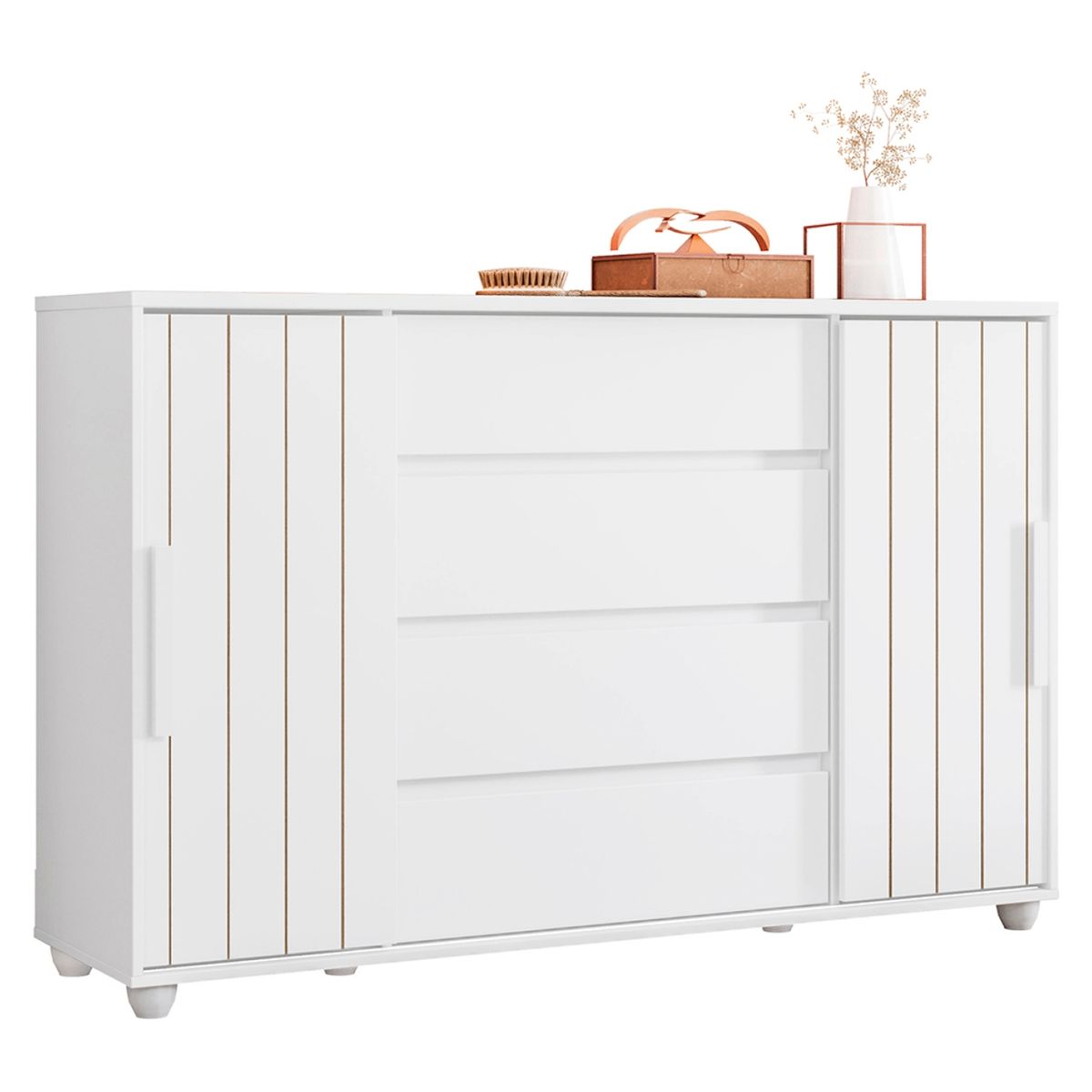 VEKKAHOME - Cómoda Evidenza 4 Cajones Vekkahome