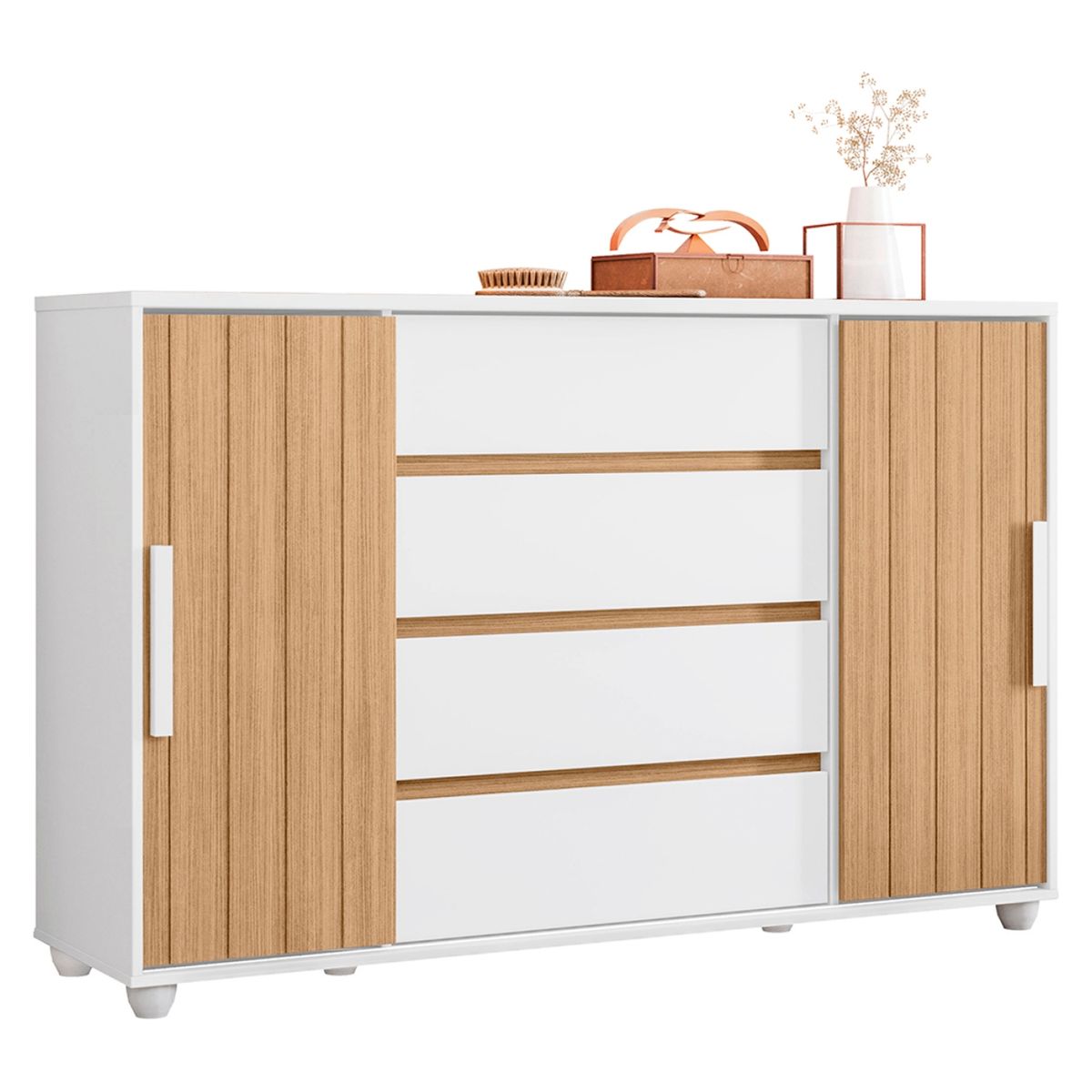 VEKKAHOME - Cómoda Evidenza 4 Cajones Vekkahome