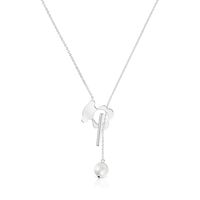 Collar Corto Oso de Plata Y Perla Cultivada I Bear Mujer