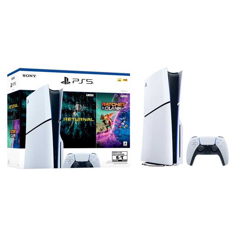 SONY - Consola PS5 Slim Standard + 2 Juegos Sony
