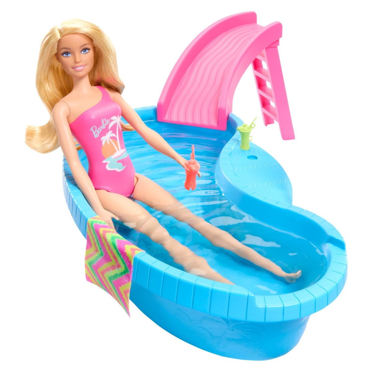 BARBIE - Set Piscina Glam Con Muñeca Barbie
