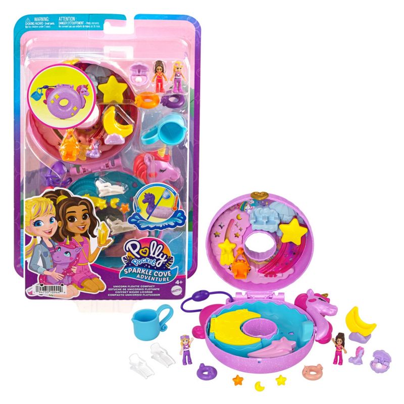 POLLY POCKET - Compacto Flotador Unicornio Polly Pocket