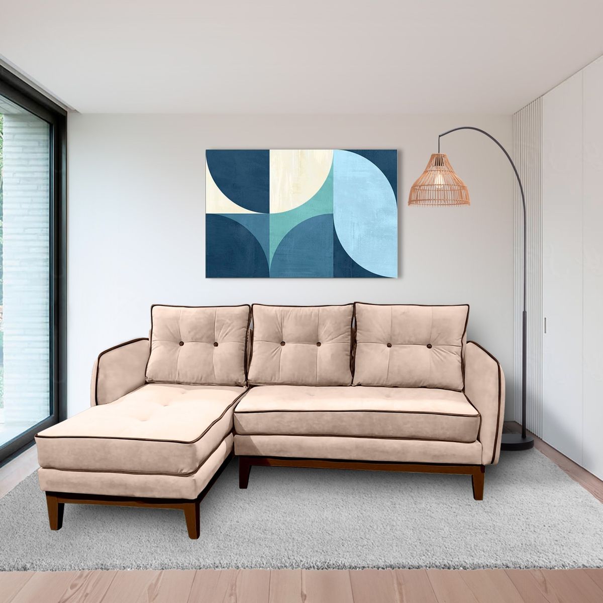 LIVING FACTORY - Sofá Seccional Vintage Izquierdo Living_Factory