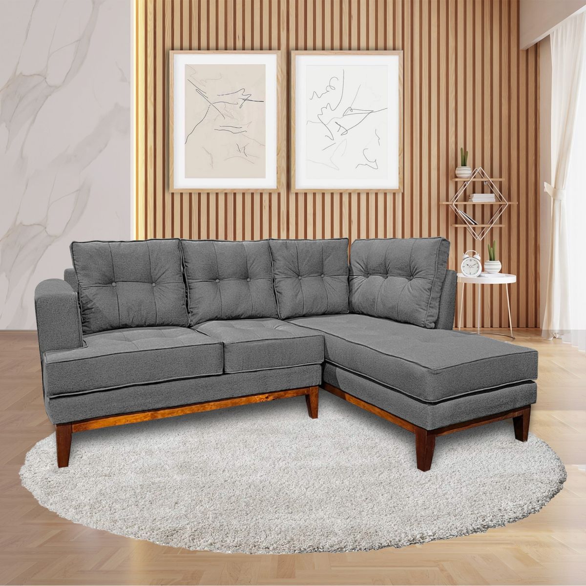 LIVING FACTORY - Sofá Seccional Mañio Verona Derecho Living_Factory