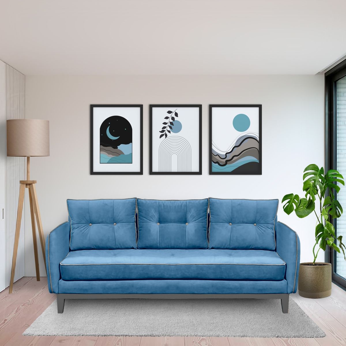 LIVING FACTORY - Sofá Vintage 3 Cuerpos Living_Factory