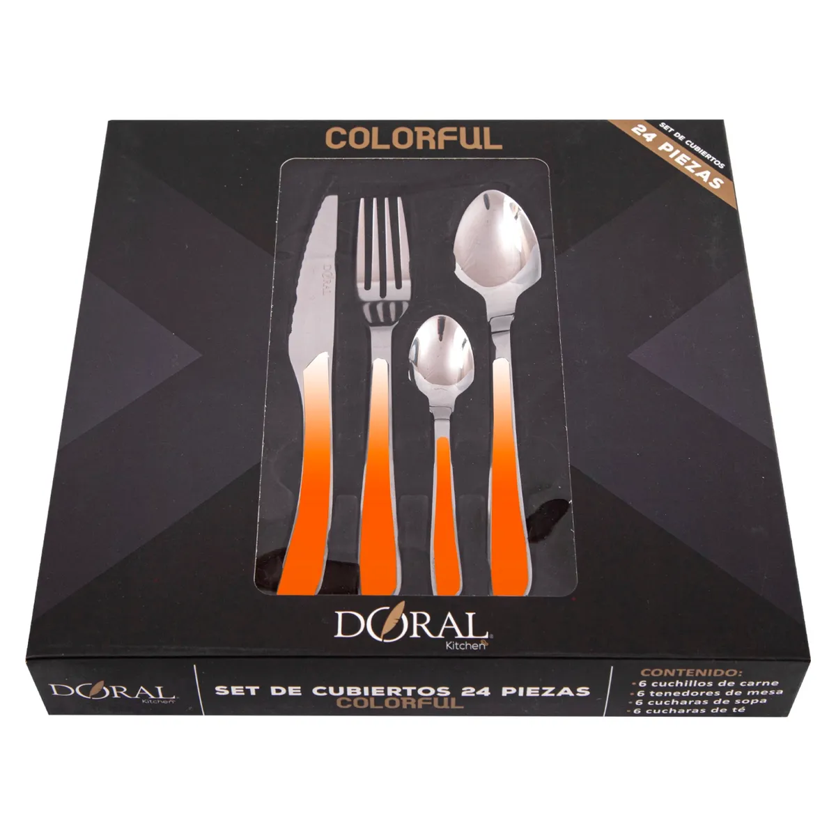 DORAL - Juego Cuchillería Colorful 24P-2Mm Doral