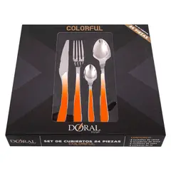 DORAL - Juego Cuchillería Colorful 24P-2Mm