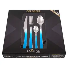 DORAL - Juego Cuchillería Colorful 24P-2Mm