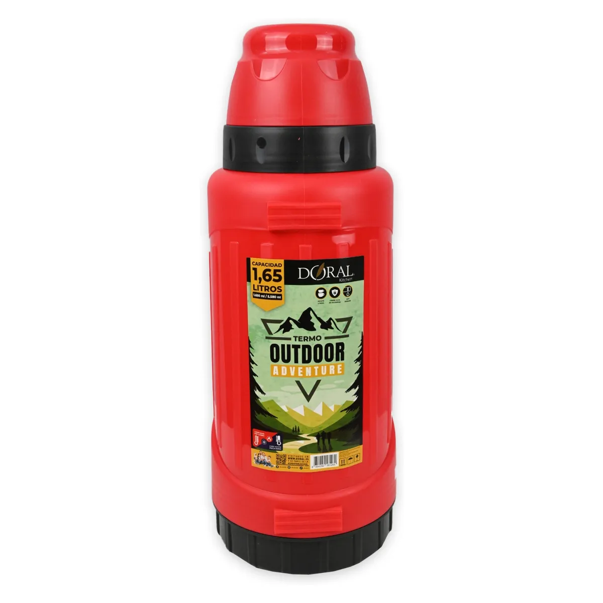 DORAL - Termo Outdoor C/Manilla Adventure 1650 Ml Doral