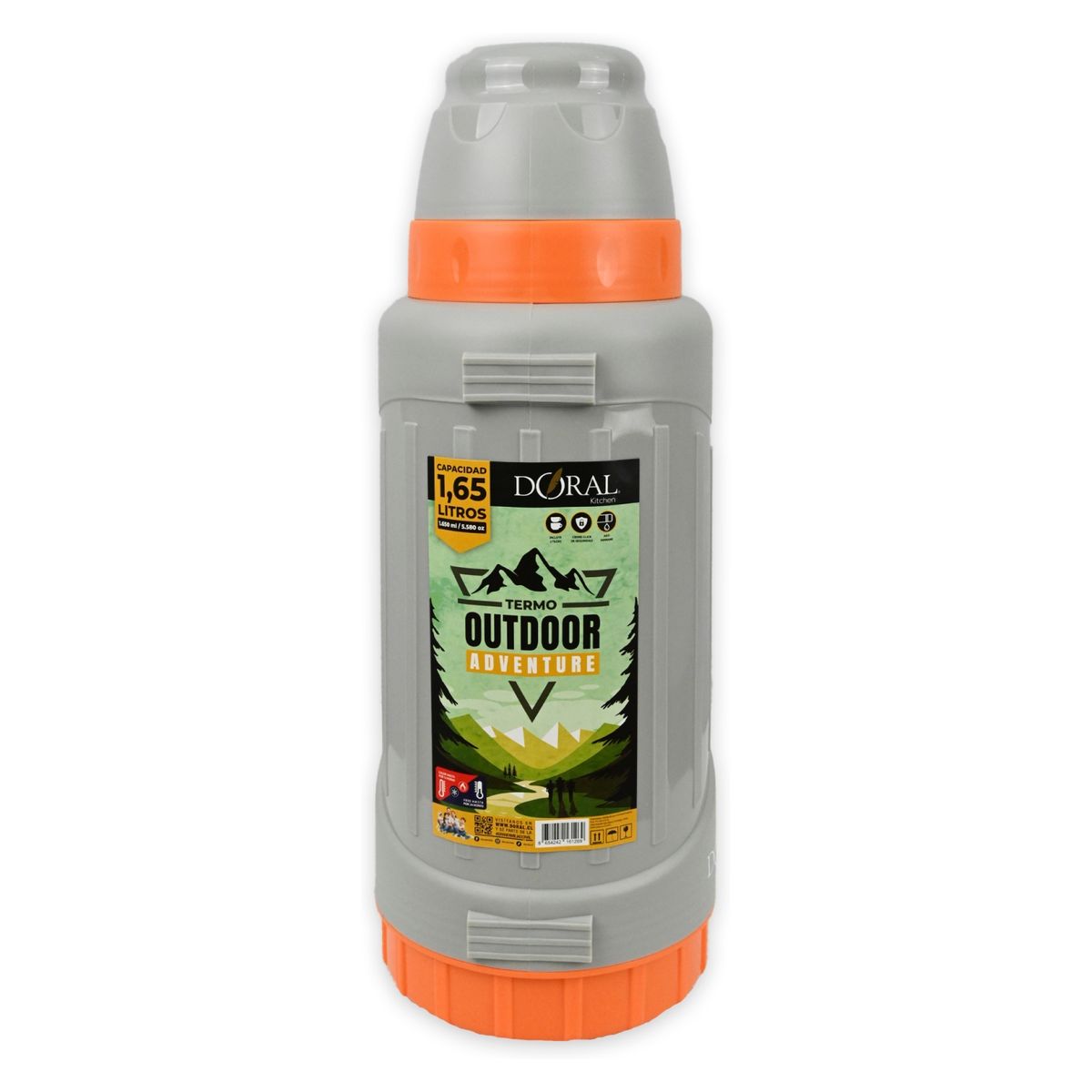 DORAL - Termo Outdoor C/Manilla Adventure 1650 Ml Doral