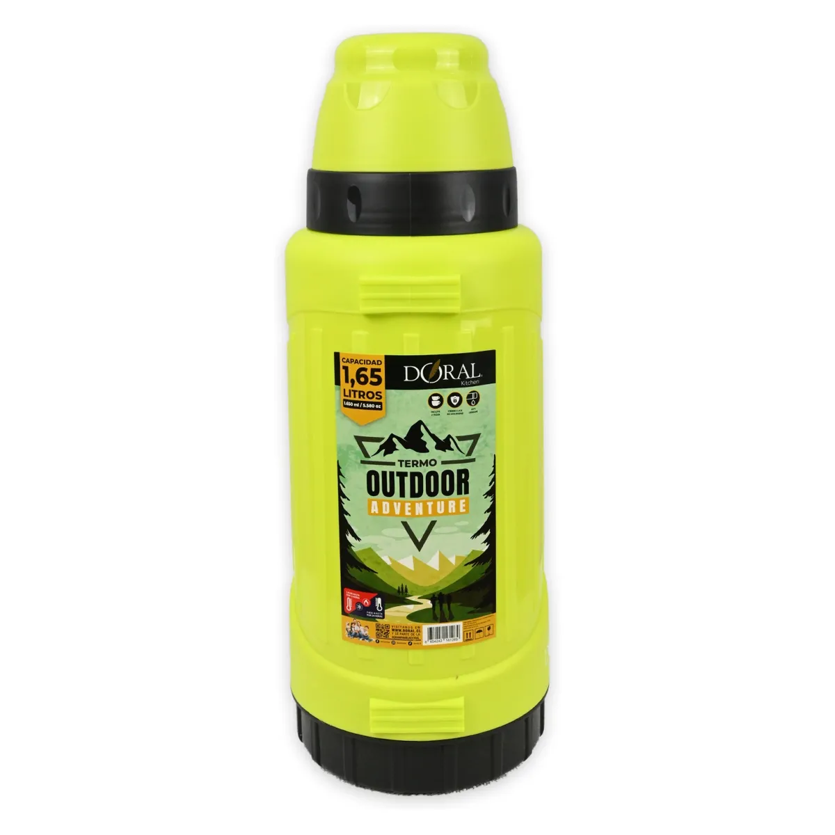 DORAL - Termo Outdoor C/Manilla Adventure 1650 Ml Doral