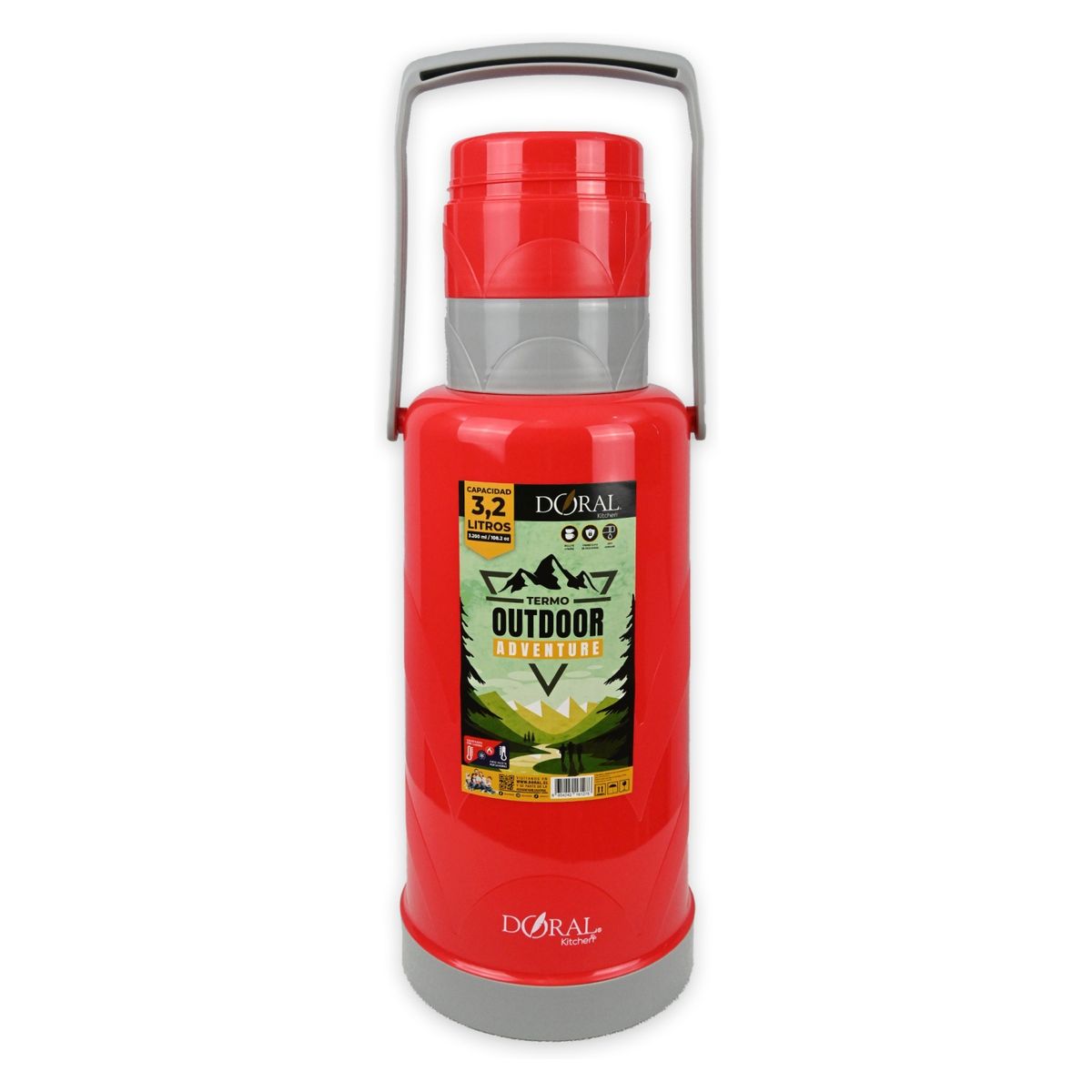 DORAL - Termo Outdoor C/Manilla Adventure 3200 Ml Doral