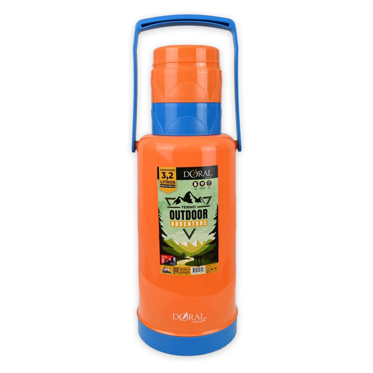 DORAL - Termo Outdoor C/Manilla Adventure 3200 Ml Doral