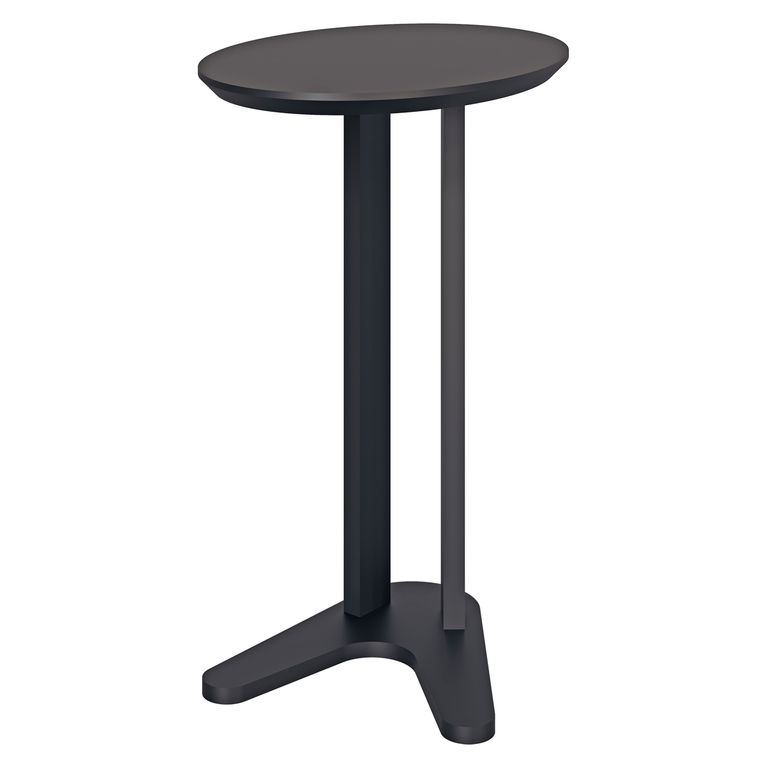 DECOCASA Mesa Auxiliar Lateral Negro