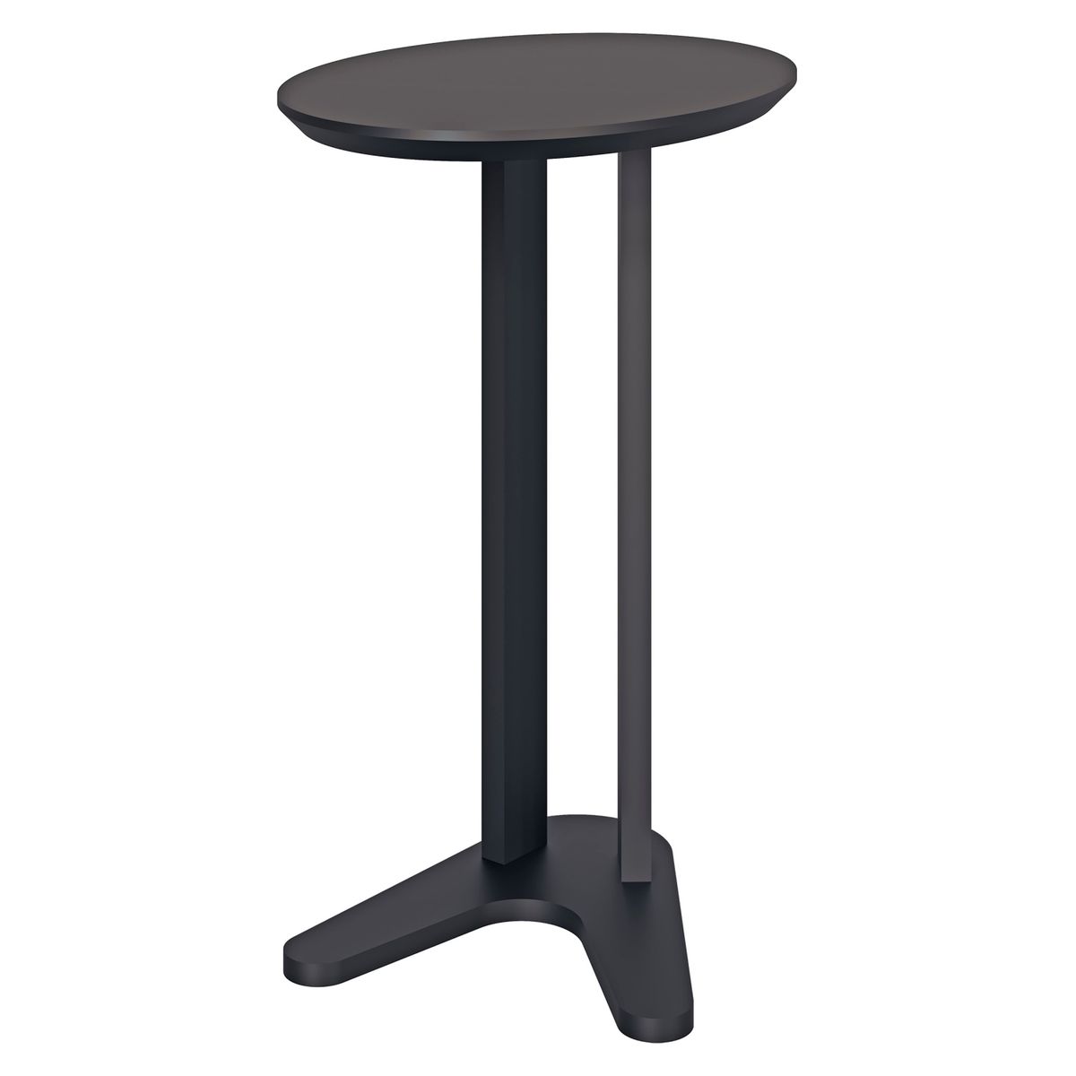 DECOCASA - Mesa Auxiliar Lateral Negro Decocasa