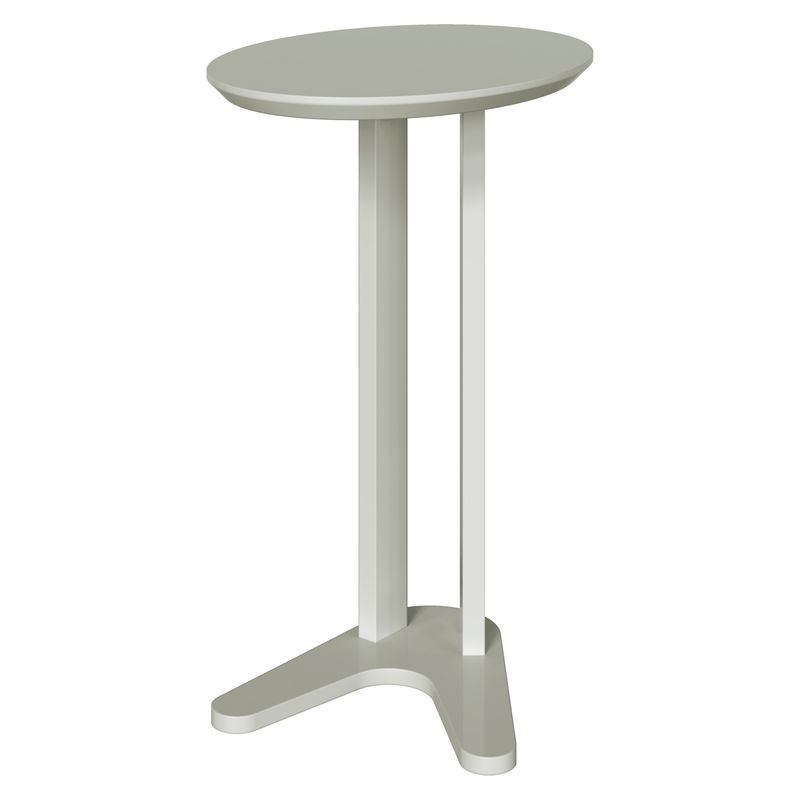 DECOCASA - Mesa Auxiliar Lateral Blanco Decocasa