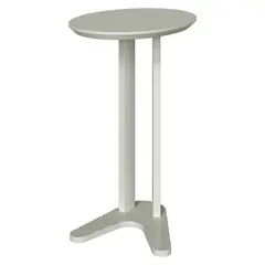 DECOCASA - Mesa Auxiliar Lateral Blanco