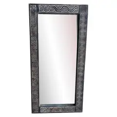 VEKKAHOME - Espejo De Pared Madera 60x120 Cm
