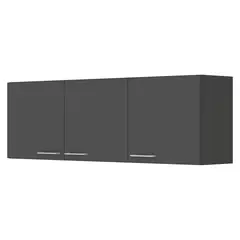 VEKKAHOME - Mueble De Cocina Aéreo Opie Grafito 14O Cm