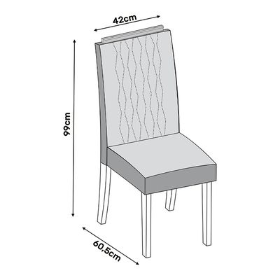 Imagen 2 del producto Juego De Comedor Italia Lia 4 Sillas