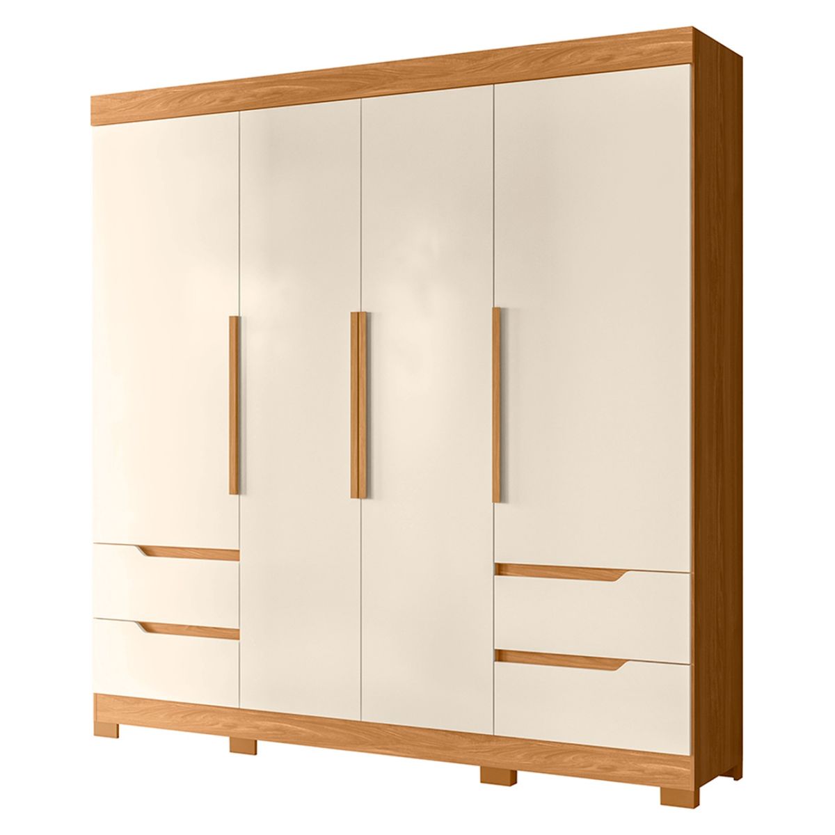 VEKKAHOME - Clóset Vivacce Light 4 Puertas + 4 Cajones Vekkahome