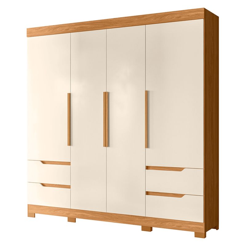 VEKKAHOME - Clóset Vivacce Light 4 Puertas + 4 Cajones Vekkahome