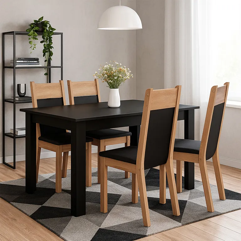 VEKKAHOME Juego De Comedor Lola Nelly