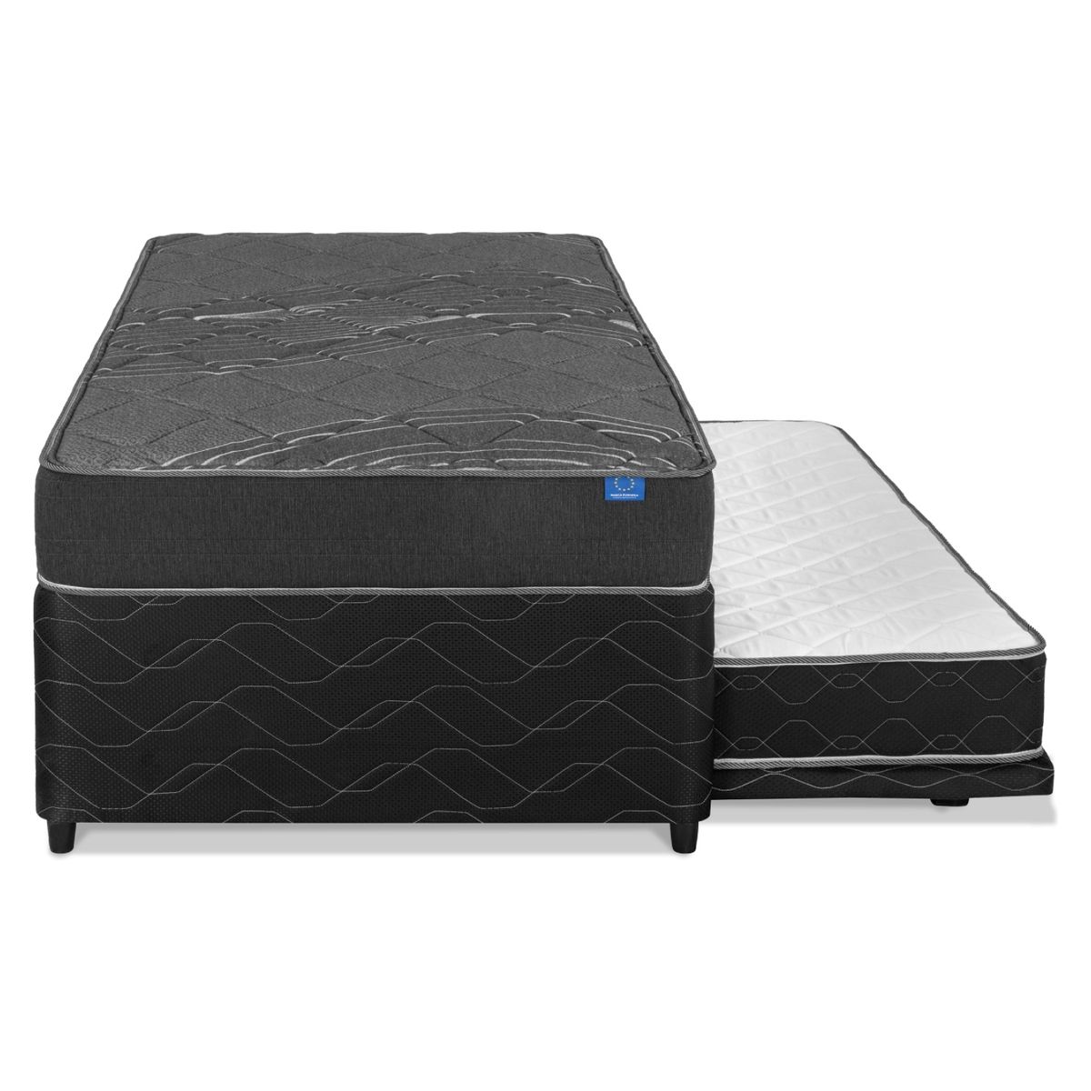 FLEX - Cama Nido Black 1.5 Plazas X 2.00Mt Flex