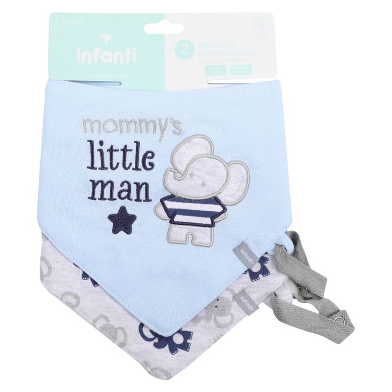 INFANTI - Bipack Baberos Impermeables Elephant Infanti