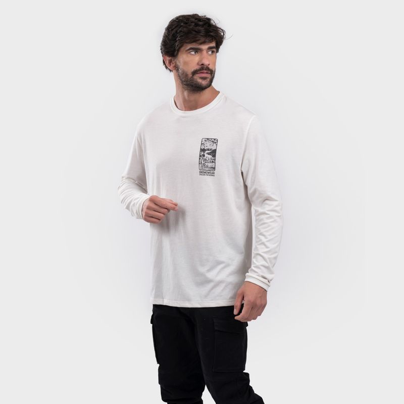 GNOMO - Polera Manga Larga Regular Fit Hombre Gnomo