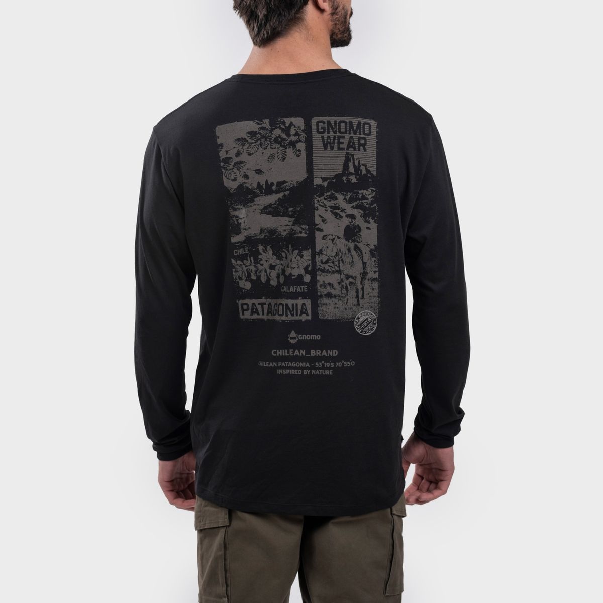 GNOMO - Polera Manga Larga Regular Fit Hombre Gnomo