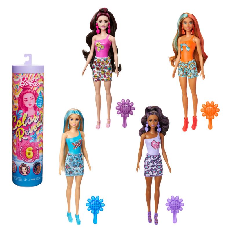 BARBIE - Color Reveal Colores Del Arcoiris Barbie