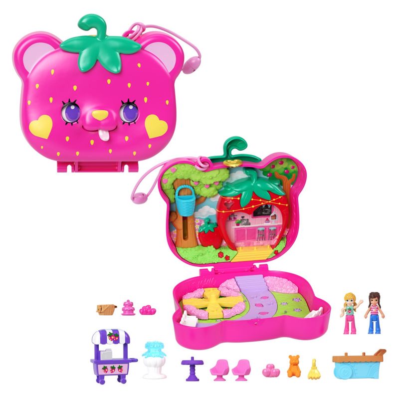 POLLY POCKET - Estuche De Osito De Fresa Polly Pocket
