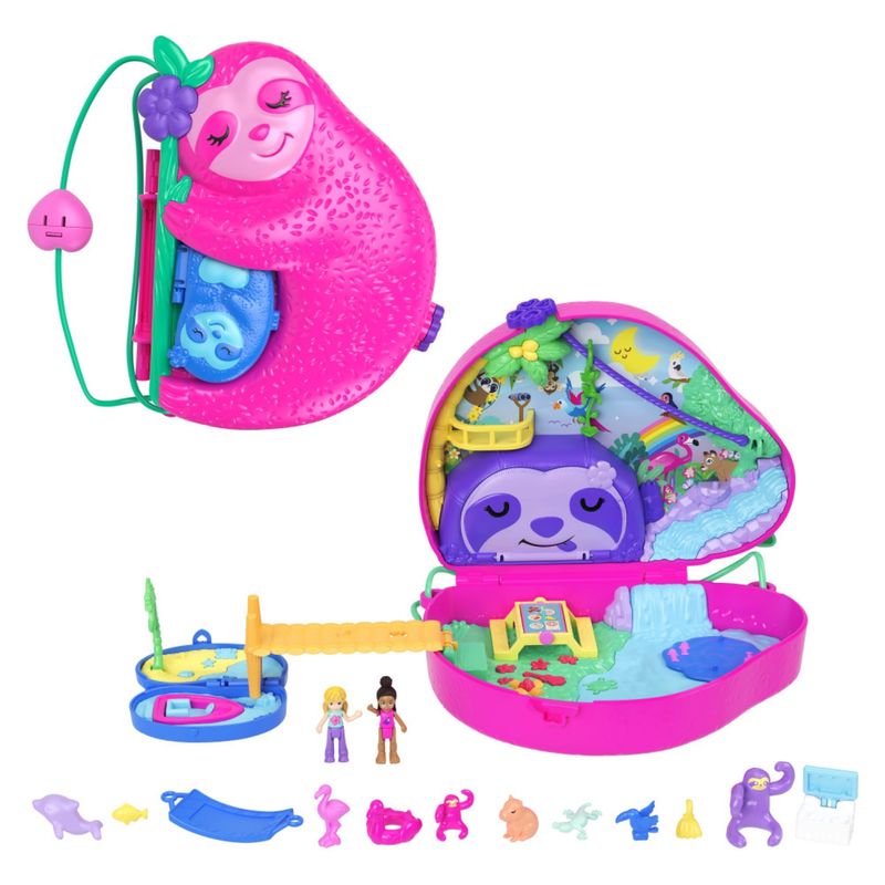 POLLY POCKET - Estuche Familia Perezosos Polly Pocket