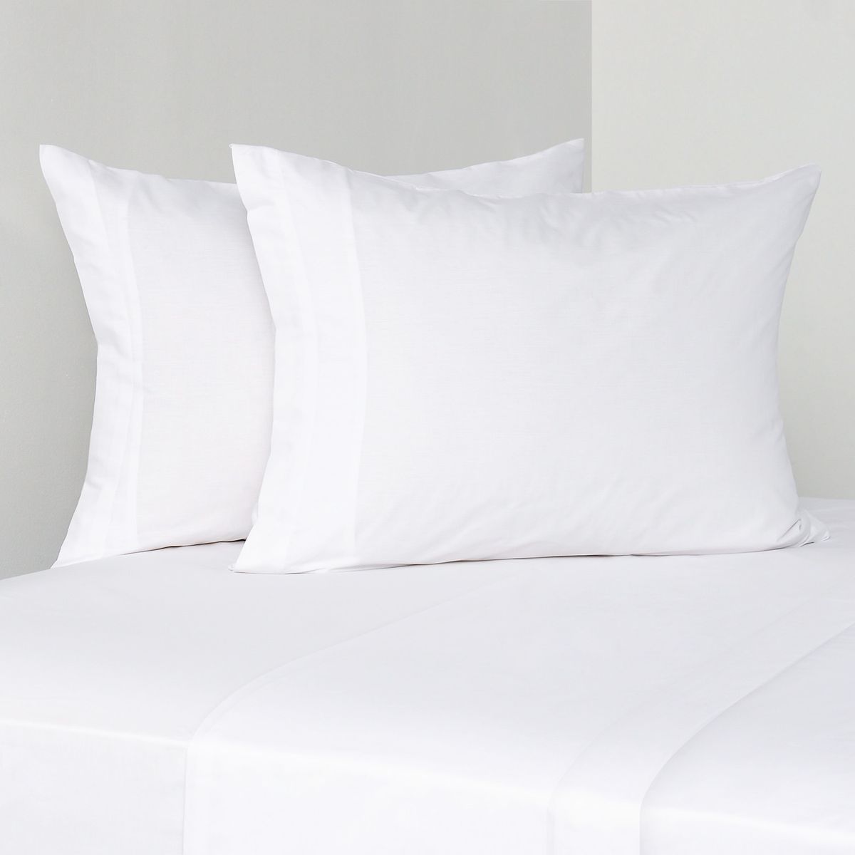 CANNON - Juego De Sábanas 180 Hilos Blanco Liso Cannon