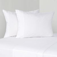 Juego De Sábanas 180 Hilos Blanco Liso