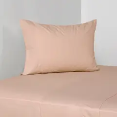 CANNON - Juego De Sábanas 180 Hilos Rosa Liso