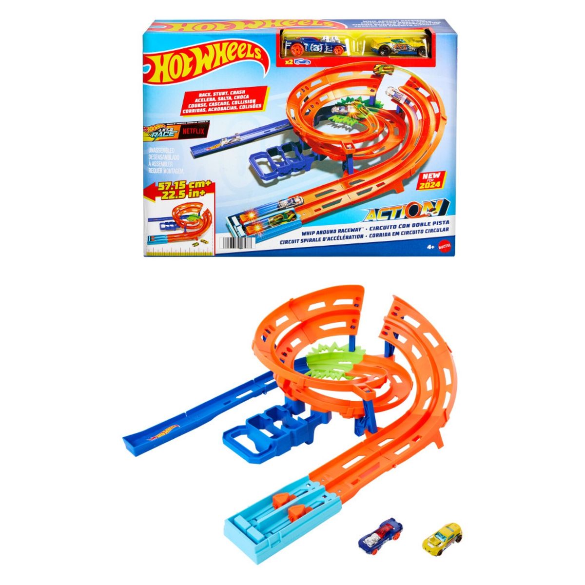 HOT WHEELS - Pista de Auto Circuito con Doble Pista