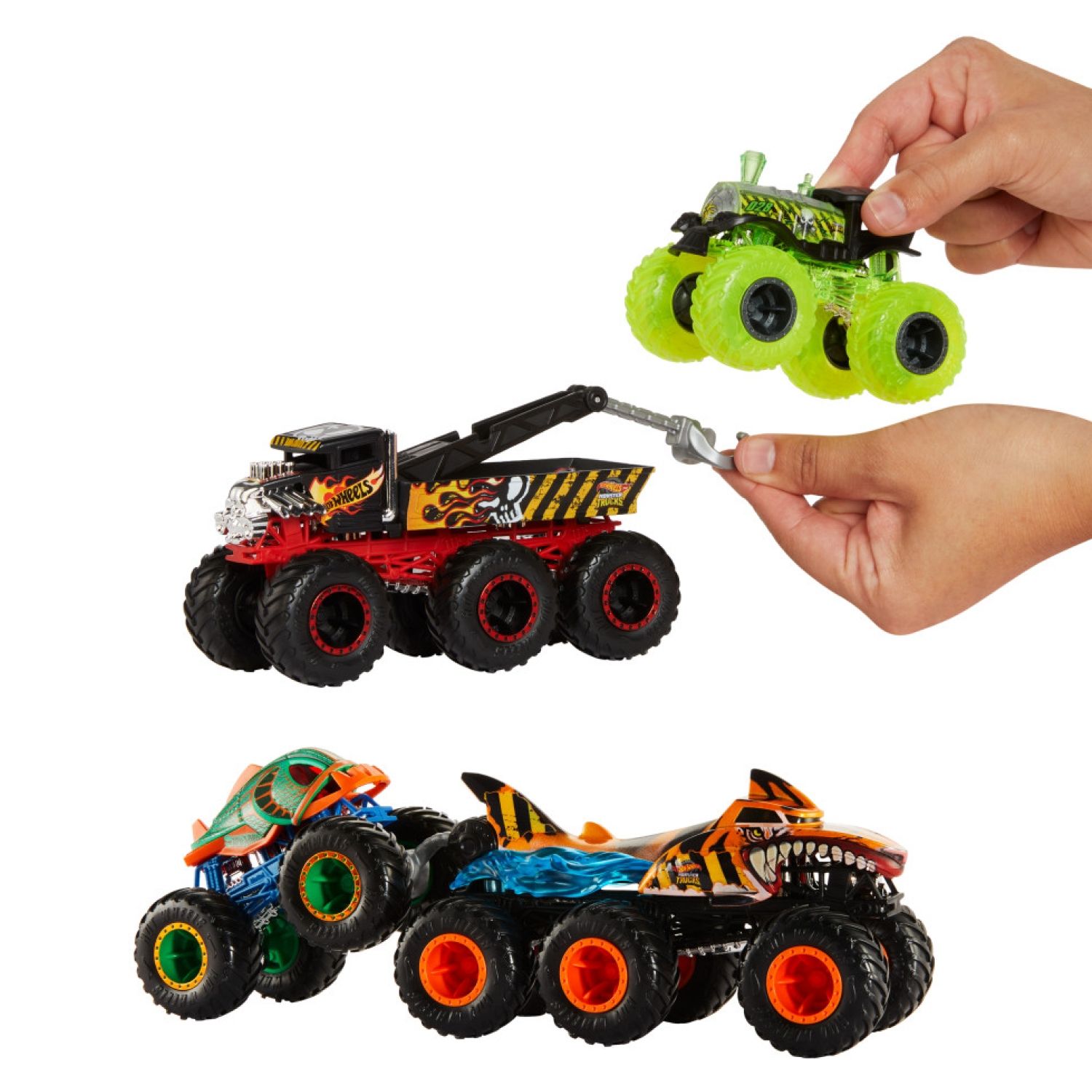 m*n様 ホットウィール コレクタブルズ Xtreme Trucks 2台セット HOT WHEELS Camiones Remolque 1:64 (Surtido) Hot Wheels | Falabella