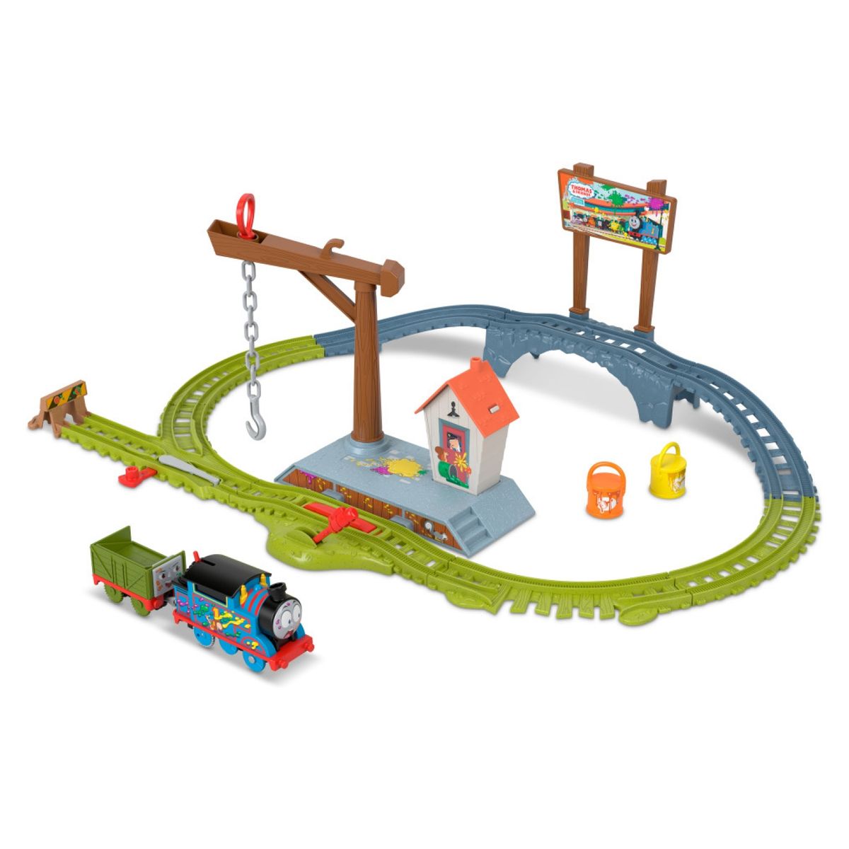 THOMAS & FRIENDS - Pista de Trenes Entrega De Pintura