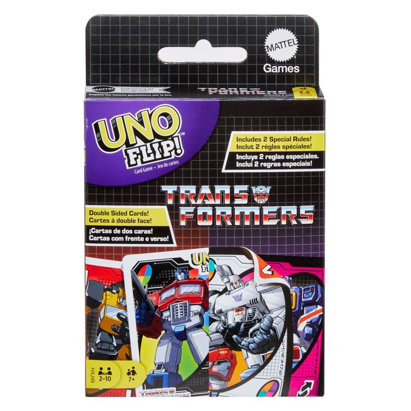 UNO - Juego de Mesa Uno Flip Transformers