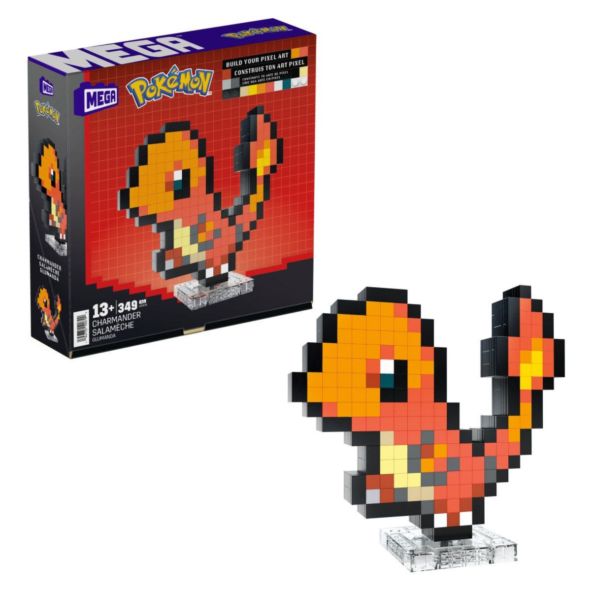 MEGA - Pokemon Charmander Pixel Mega