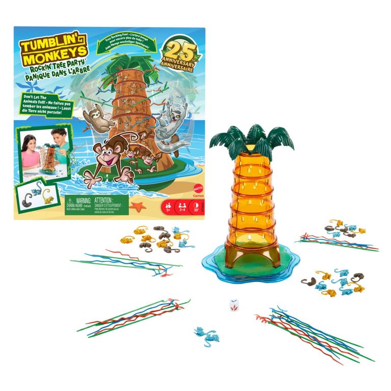 MATTEL Juego de Mesa Games Preschool Monos Locos 25