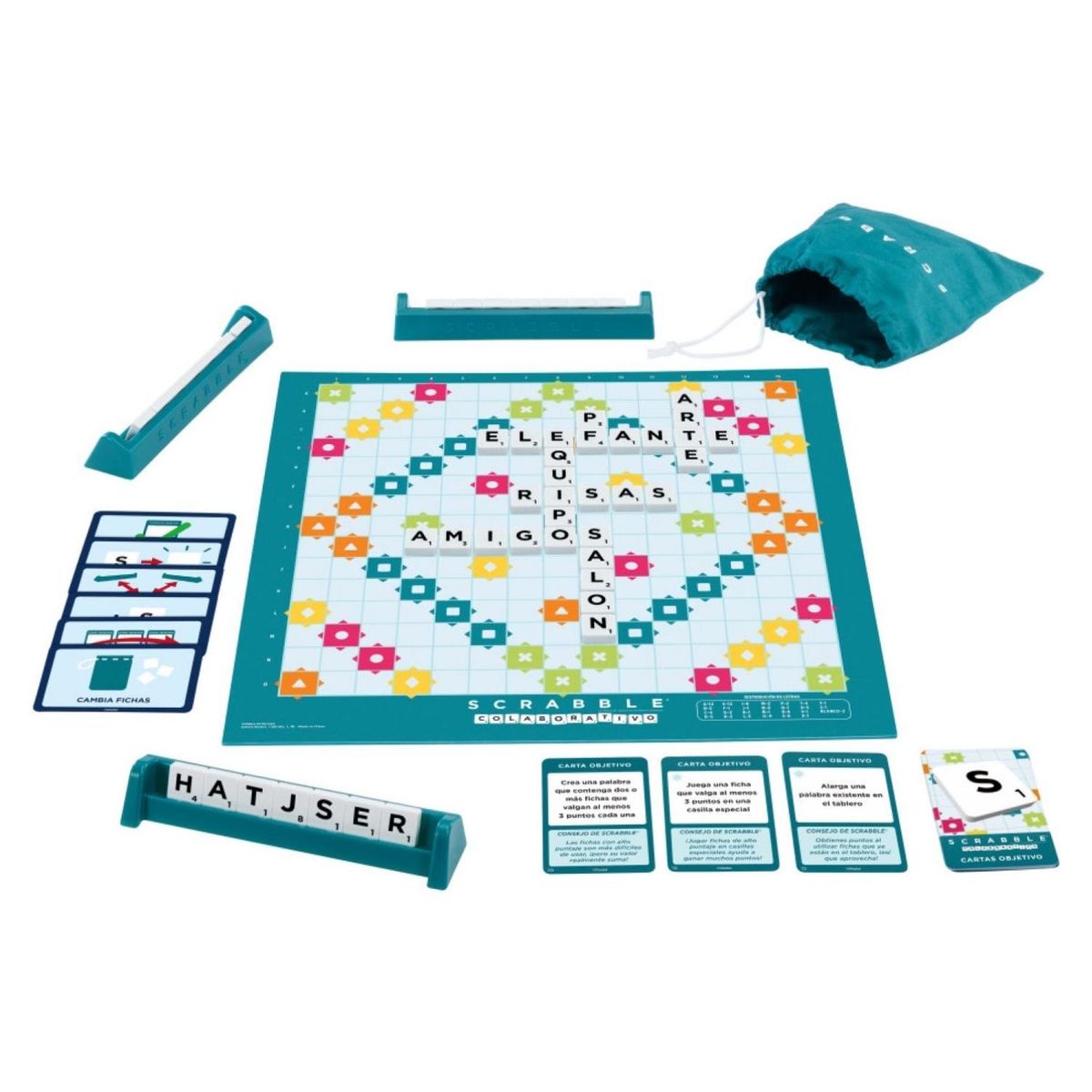 MATTEL - Juego de Mesa Scrabble 2 En 1