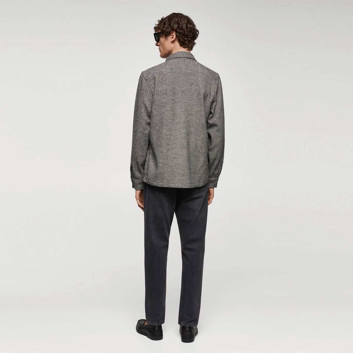 MANGO MAN - Chaqueta Pata de Gallo Hombre Mango Man