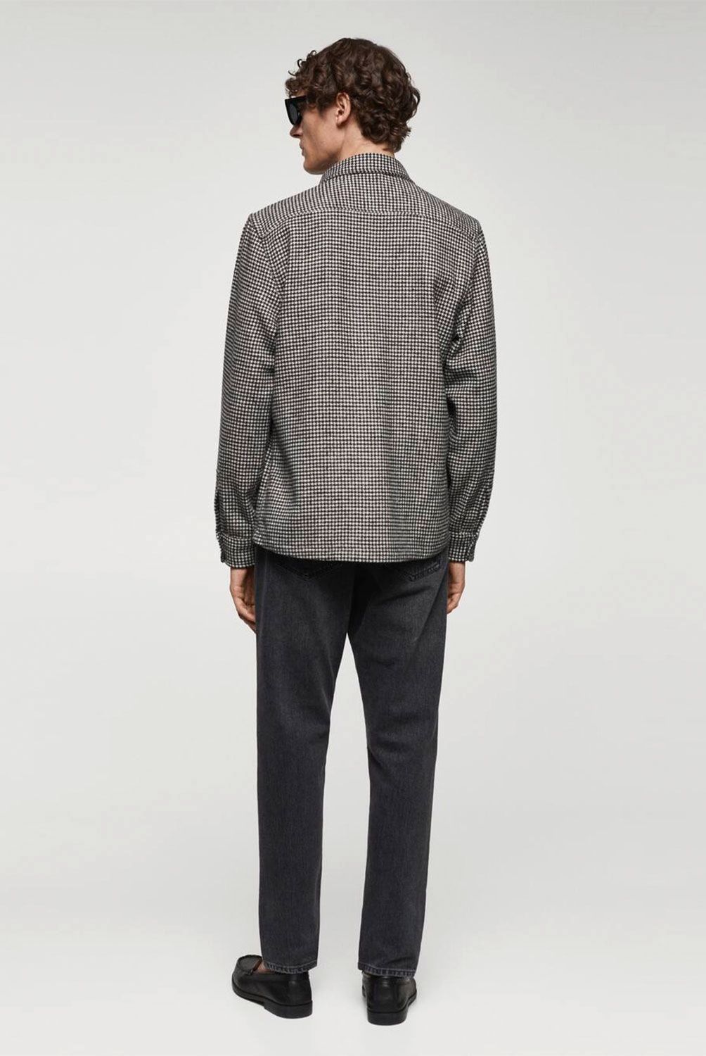 MANGO MAN - Chaqueta Pata de Gallo Hombre Mango Man