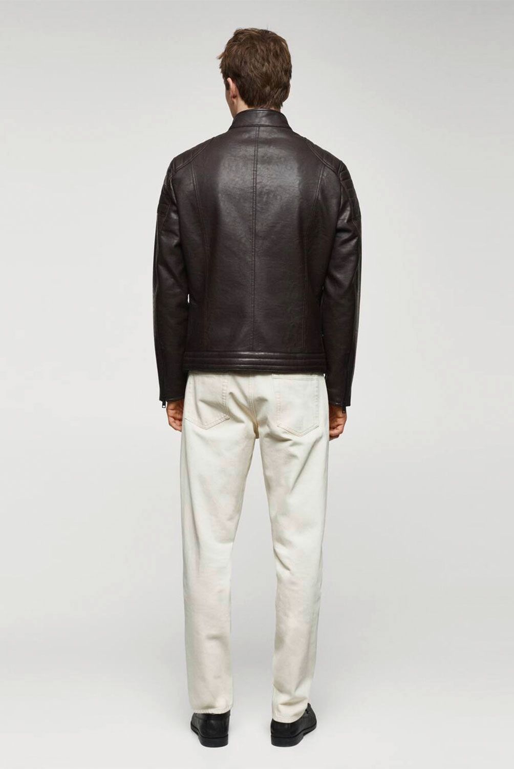 MANGO MAN - Chaqueta Efecto Piel Napa Hombre Mango Man